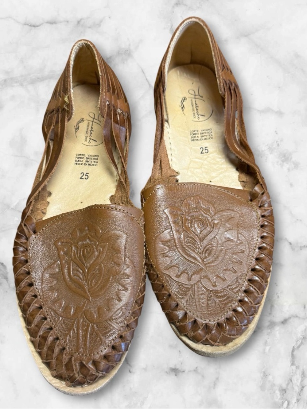 EUC Mexican Huarache Leather sandals for women, SZ 8